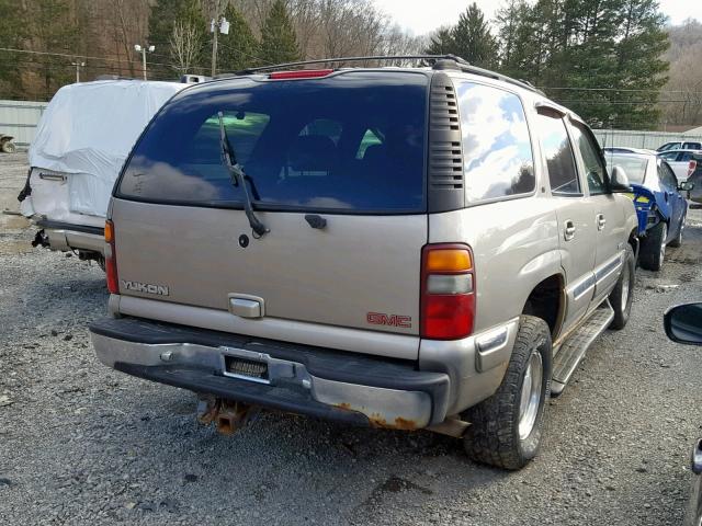 1GKEK13T11J103701 - 2001 GMC YUKON SILVER photo 4