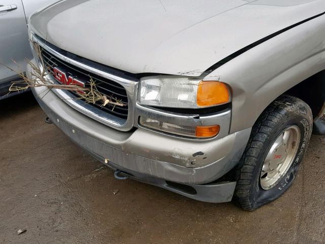 1GKEK13T11J103701 - 2001 GMC YUKON SILVER photo 9