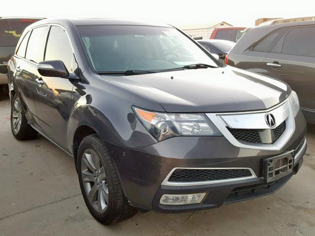 2HNYD2H51AH519293 - 2010 ACURA MDX ADVANC GRAY photo 1