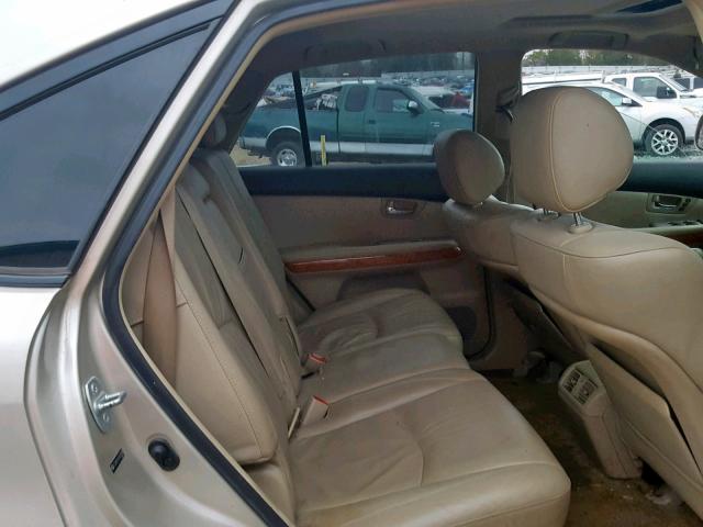 JTJGW31U560003188 - 2006 LEXUS RX 400 TAN photo 6