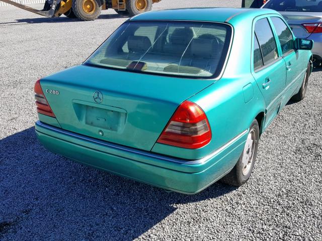 WDBHA28EXSF283999 - 1995 MERCEDES-BENZ C 280 TEAL photo 4