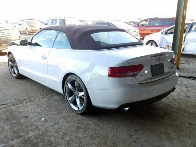 WAUVFAFH9BN012173 - 2011 AUDI A5 PRESTIG WHITE photo 3