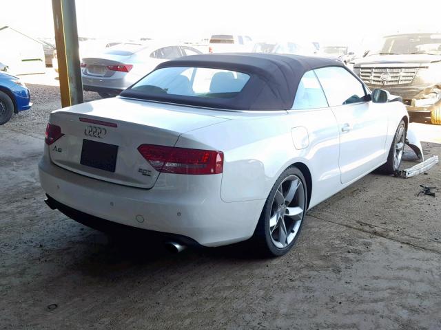 WAUVFAFH9BN012173 - 2011 AUDI A5 PRESTIG WHITE photo 4