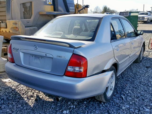 JM1BJ225130157020 - 2003 MAZDA PROTEGE DX SILVER photo 4