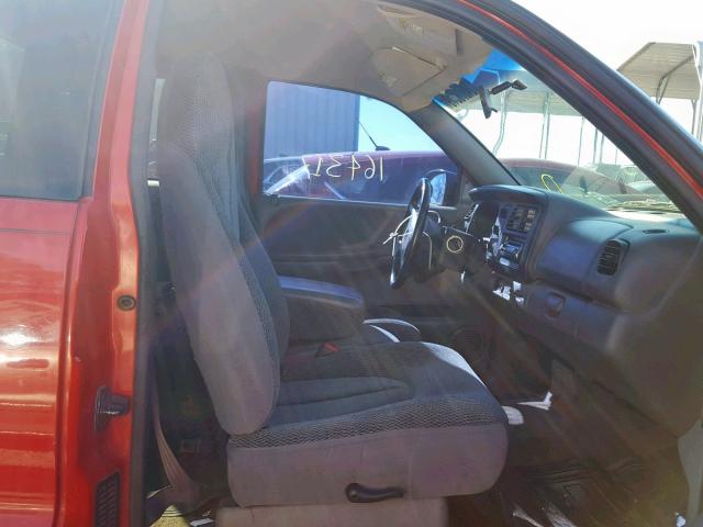 1B7GL22XXWS525267 - 1998 DODGE DAKOTA RED photo 5