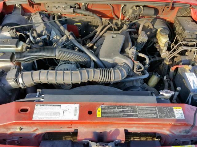 1FTYR44U02PB09467 - 2002 FORD RANGER SUP RED photo 7