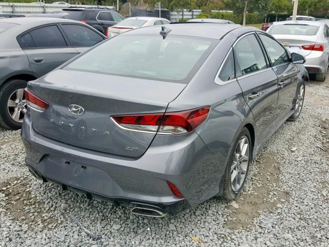 5NPE34AB4JH677609 - 2018 HYUNDAI SONATA SPO GRAY photo 4