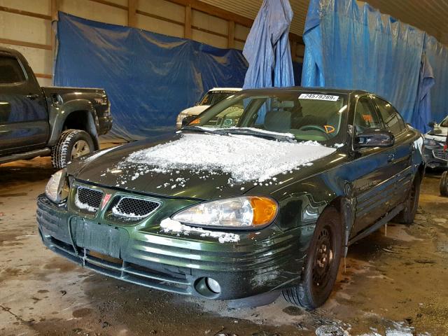 1G2NE52T4YM714265 - 2000 PONTIAC GRAND AM S GREEN photo 2