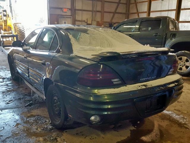 1G2NE52T4YM714265 - 2000 PONTIAC GRAND AM S GREEN photo 3