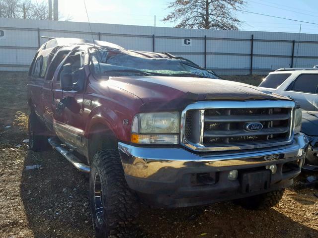 1FTSW31S32EB46701 - 2002 FORD F350 SRW S RED photo 1