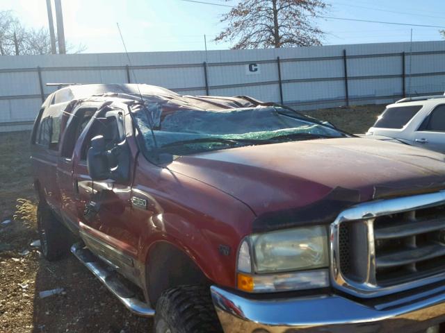 1FTSW31S32EB46701 - 2002 FORD F350 SRW S RED photo 10