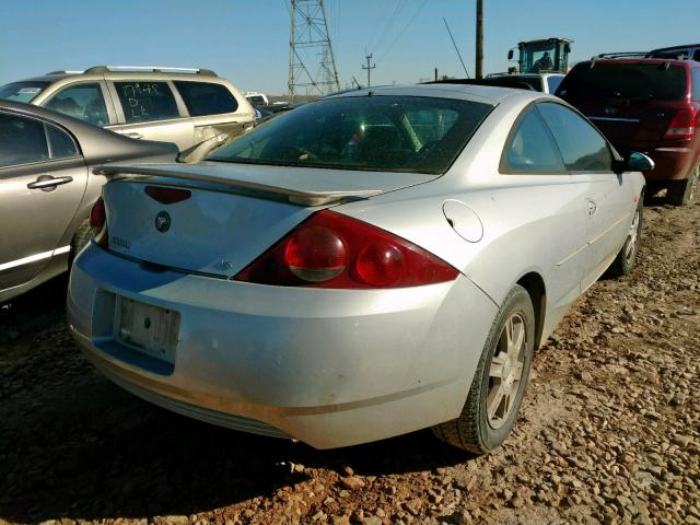 1ZWHT61LX15603346 - 2001 MERCURY COUGAR V6 SILVER photo 4