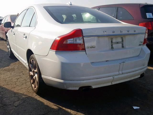 YV1902AH6C1152199 - 2012 VOLVO S80 T6 WHITE photo 3