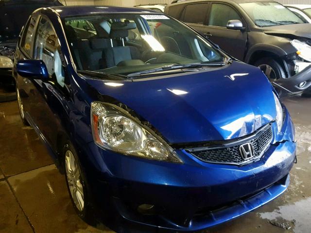 JHMGE88489S011771 - 2009 HONDA FIT SPORT BLUE photo 1