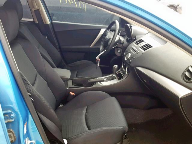 JM1BL1H5XA1307788 - 2010 MAZDA 3 S BLUE photo 5