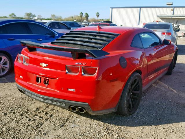 2G1FJ1EP7C9801126 - 2012 CHEVROLET CAMARO ZL1 RED photo 4