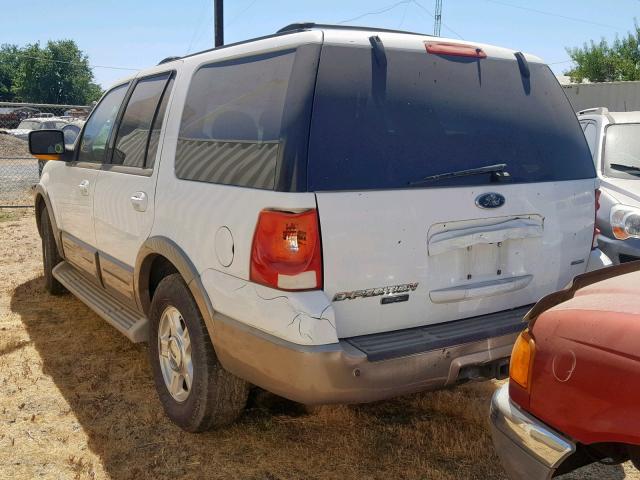 1FMFU18L74LB09946 - 2004 FORD EXPEDITION WHITE photo 3