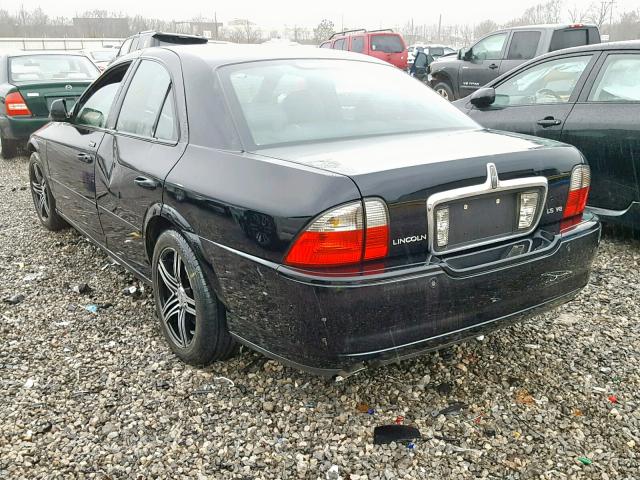 1LNHM87A65Y655465 - 2005 LINCOLN LS BLACK photo 3