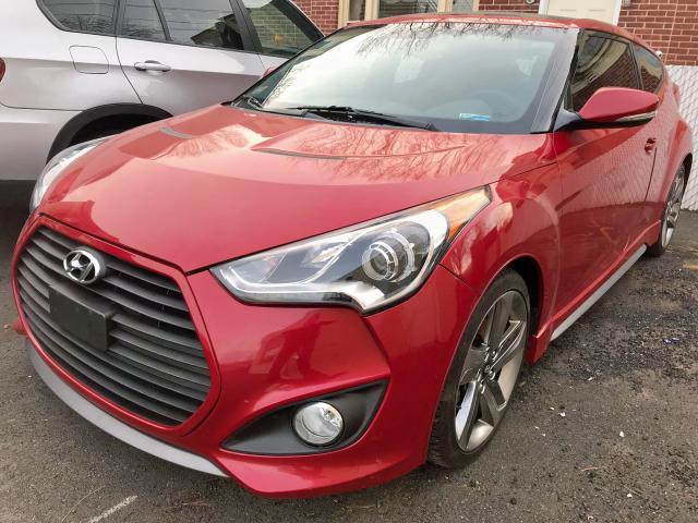 KMHTC6AE4DU109900 - 2013 HYUNDAI VELOSTER T RED photo 2