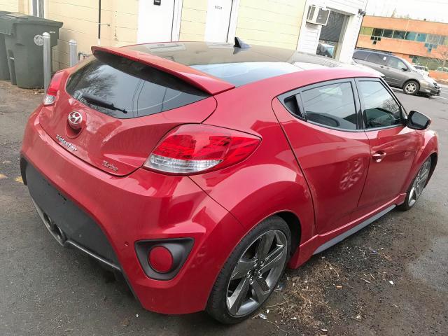 KMHTC6AE4DU109900 - 2013 HYUNDAI VELOSTER T RED photo 3