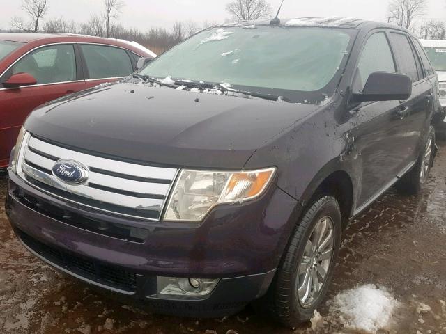 2FMDK38C77BB63745 - 2007 FORD EDGE SEL BLACK photo 2