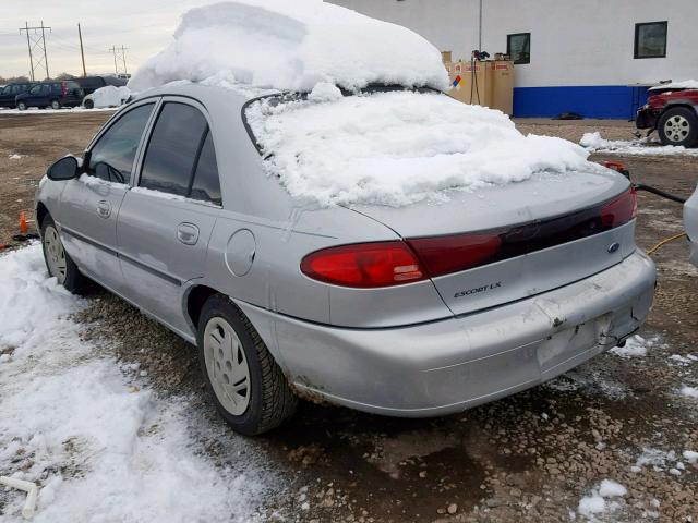 1FAFP10P7XW262023 - 1999 FORD ESCORT LX SILVER photo 3