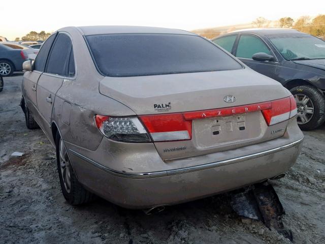 KMHFC46F86A084670 - 2006 HYUNDAI AZERA SE GOLD photo 3