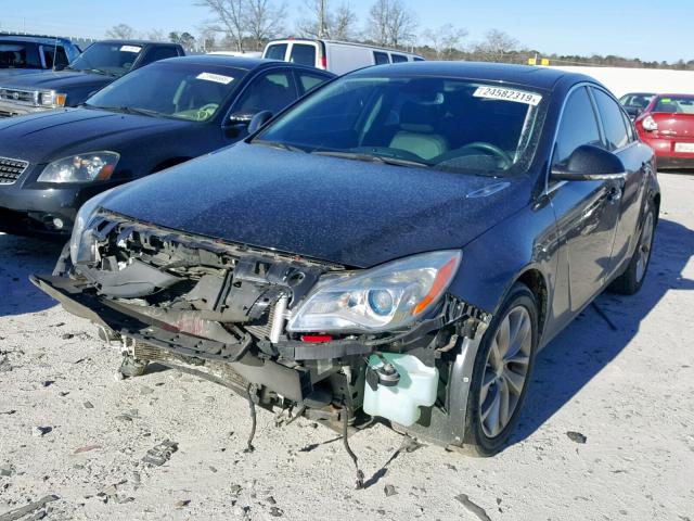 2G4GN5EX2E9225693 - 2014 BUICK REGAL PREM BLACK photo 2