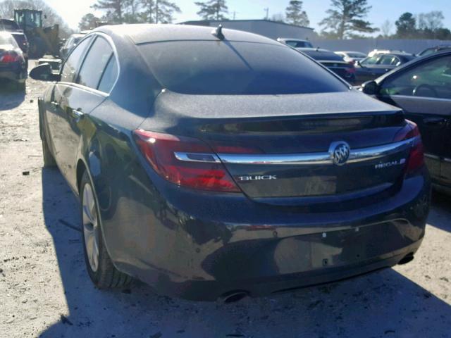 2G4GN5EX2E9225693 - 2014 BUICK REGAL PREM BLACK photo 3