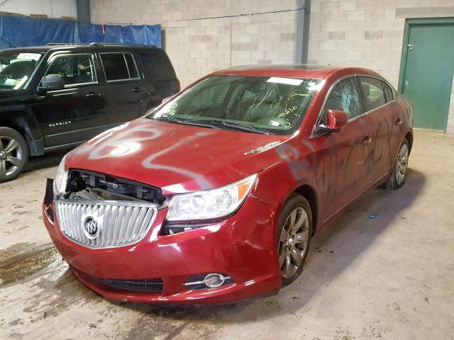 1G4GE5ED7BF282903 - 2011 BUICK LACROSSE C MAROON photo 2