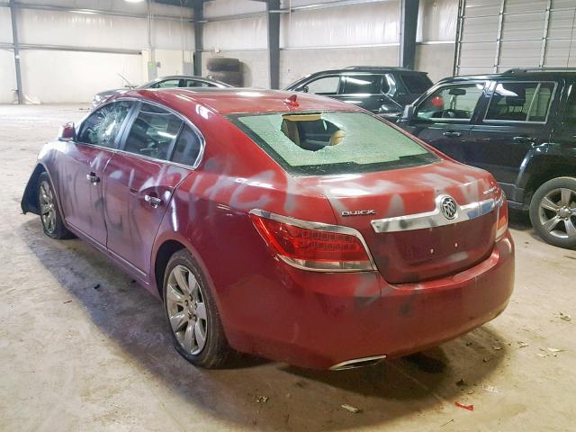 1G4GE5ED7BF282903 - 2011 BUICK LACROSSE C MAROON photo 3