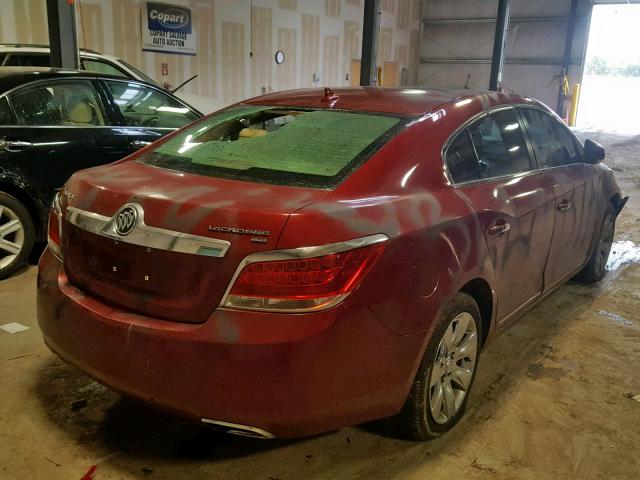 1G4GE5ED7BF282903 - 2011 BUICK LACROSSE C MAROON photo 4