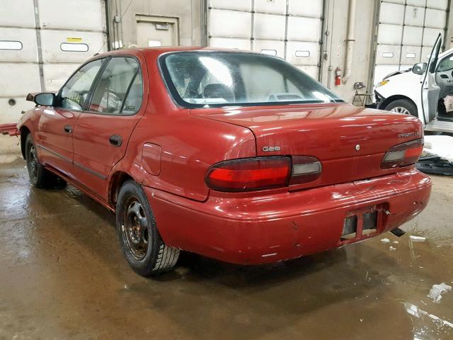 1Y1SK5265TZ062829 - 1996 GEO PRIZM BASE 红色 照片 3