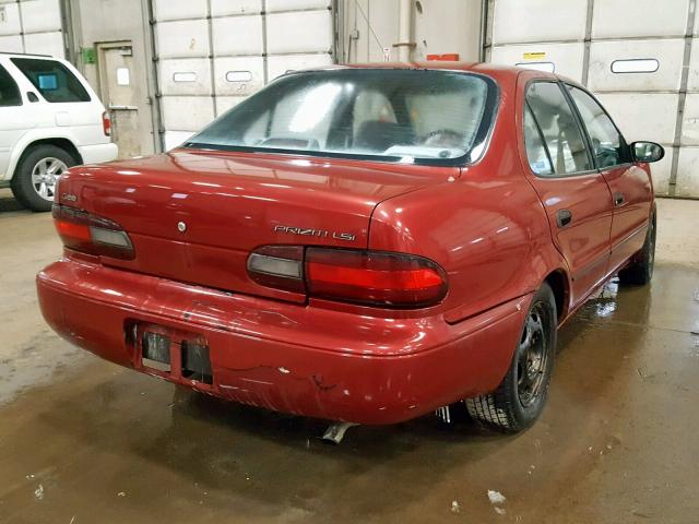 1Y1SK5265TZ062829 - 1996 GEO PRIZM BASE 红色 照片 4