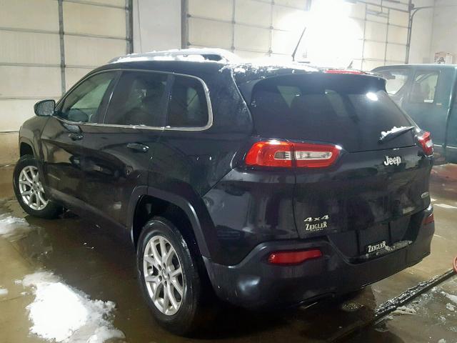 1C4PJMCS2EW260291 - 2014 JEEP CHEROKEE L BLACK photo 3