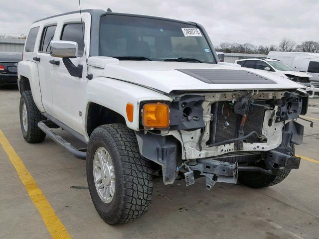 5GTEN13E598119724 - 2009 HUMMER H3 WHITE photo 1