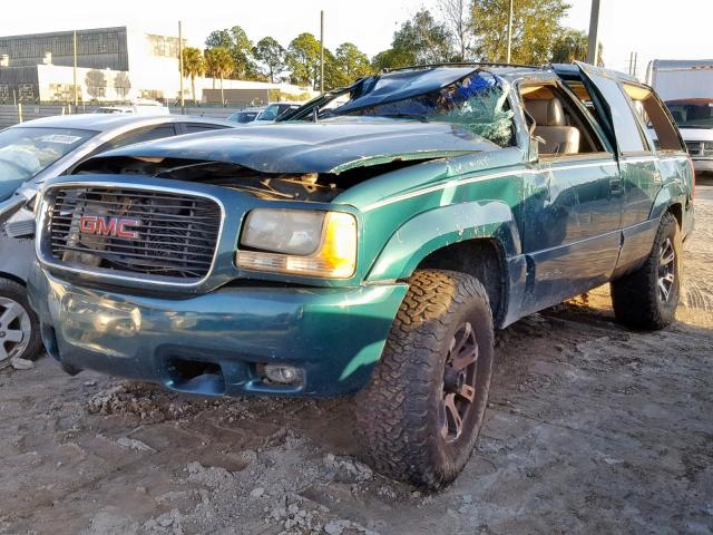 1GKEK13R8YR131236 - 2000 GMC YUKON DENA GREEN photo 2