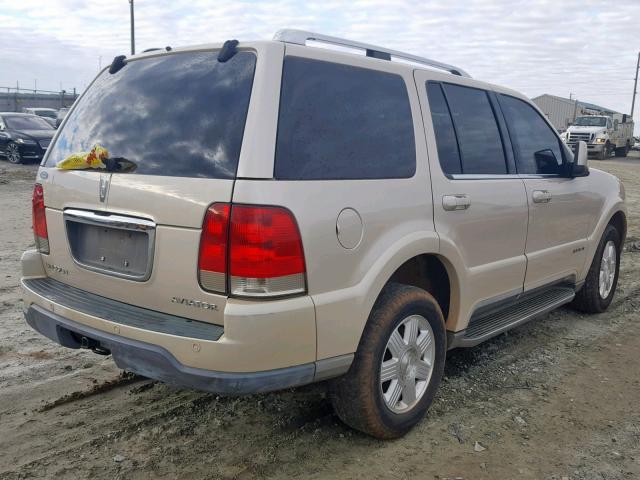 5LMEU68H55ZJ04101 - 2005 LINCOLN AVIATOR 奶油色 照片 4