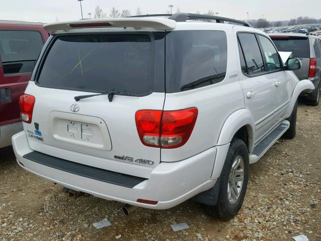 5TDBT48A56S261621 - 2006 TOYOTA SEQUOIA LI WHITE photo 4