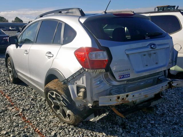 JF2GPACC6E8315739 - 2014 SUBARU XV CROSSTR SILVER photo 3