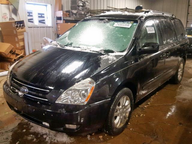 KNDMB233296279989 - 2009 KIA SEDONA EX BLACK photo 2