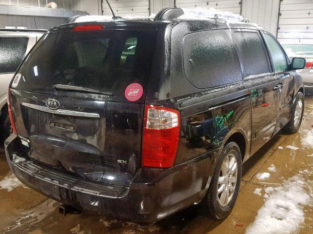 KNDMB233296279989 - 2009 KIA SEDONA EX BLACK photo 4