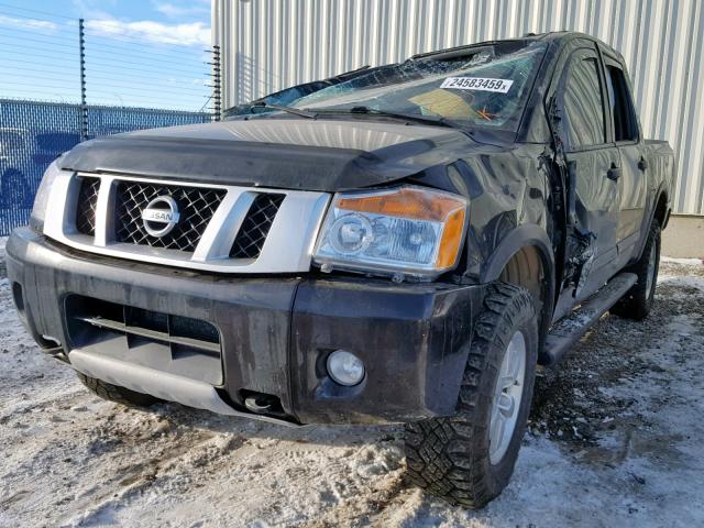 1N6AA0EC6EN507027 - 2014 NISSAN TITAN S BLACK photo 2