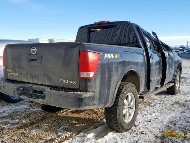 1N6AA0EC6EN507027 - 2014 NISSAN TITAN S BLACK photo 4