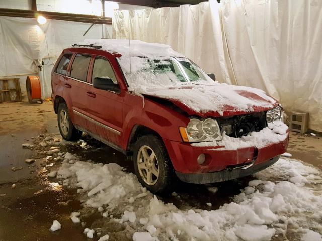 1J4HR58285C730489 - 2005 JEEP GRAND CHER RED photo 1