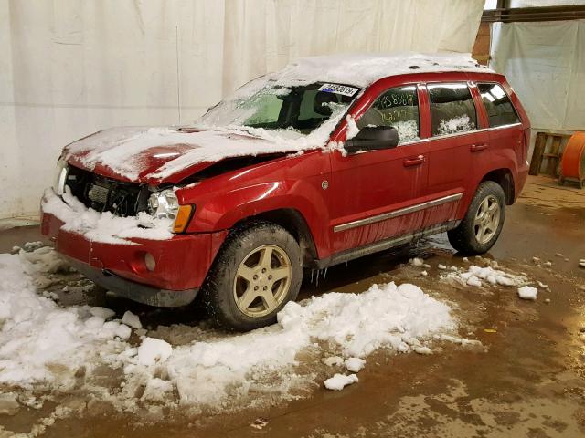 1J4HR58285C730489 - 2005 JEEP GRAND CHER RED photo 2