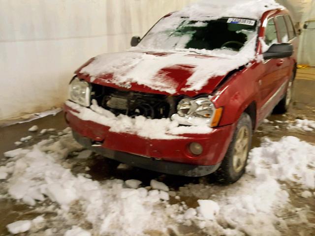 1J4HR58285C730489 - 2005 JEEP GRAND CHER RED photo 9