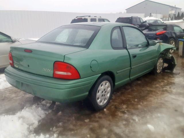 1B3ES42C9WD564070 - 1998 DODGE NEON HIGHL GREEN photo 4