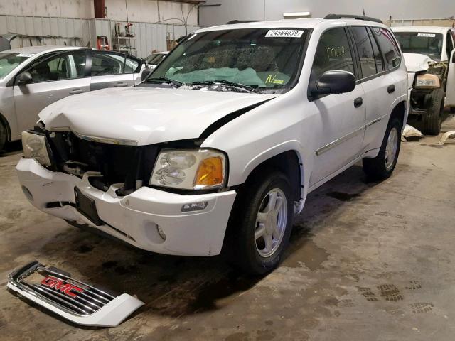 1GKDT13S972154530 - 2007 GMC ENVOY WHITE photo 2