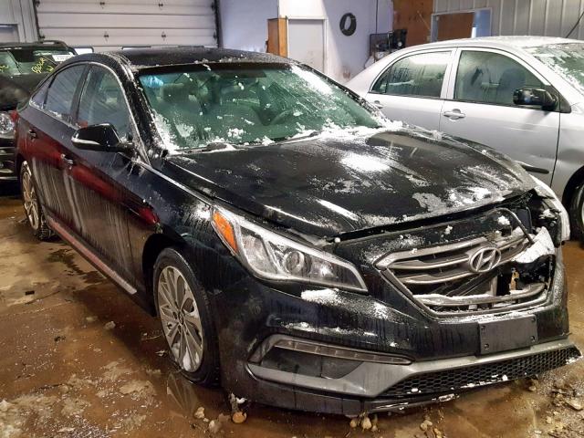 5NPE34AF7FH047819 - 2015 HYUNDAI SONATA SPO BLACK photo 1